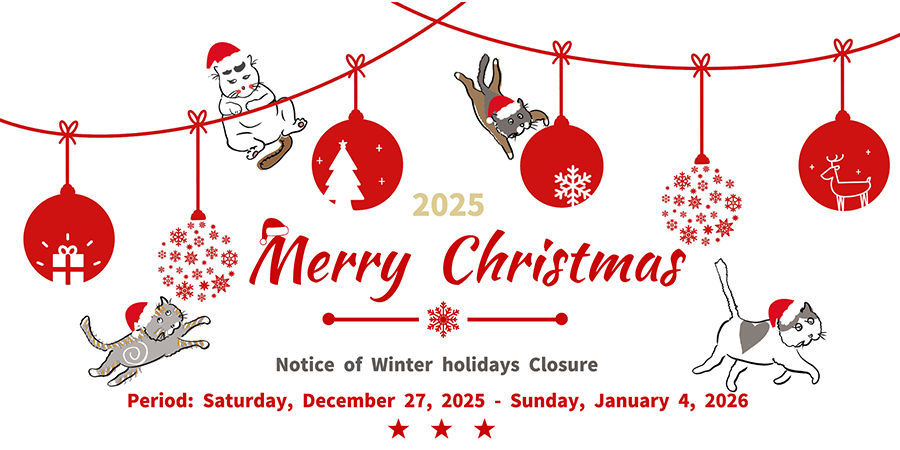 Notice of Winter holidays Closure